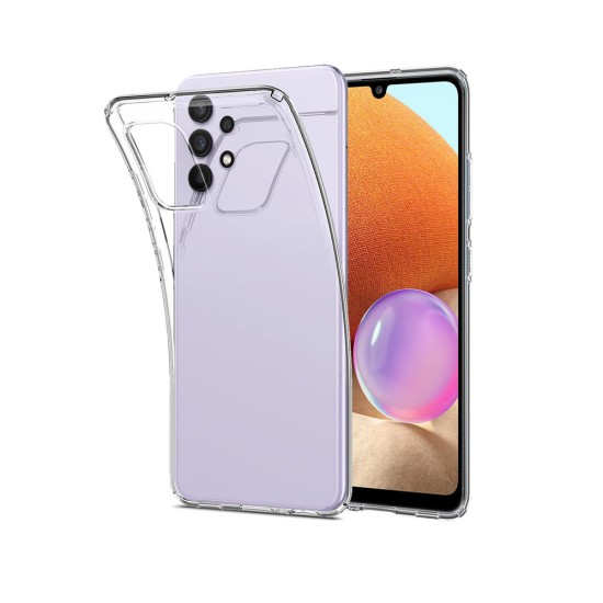 Funda de Silicona con Esquinas Dura para Samsung Galaxy A32 4g Transparente